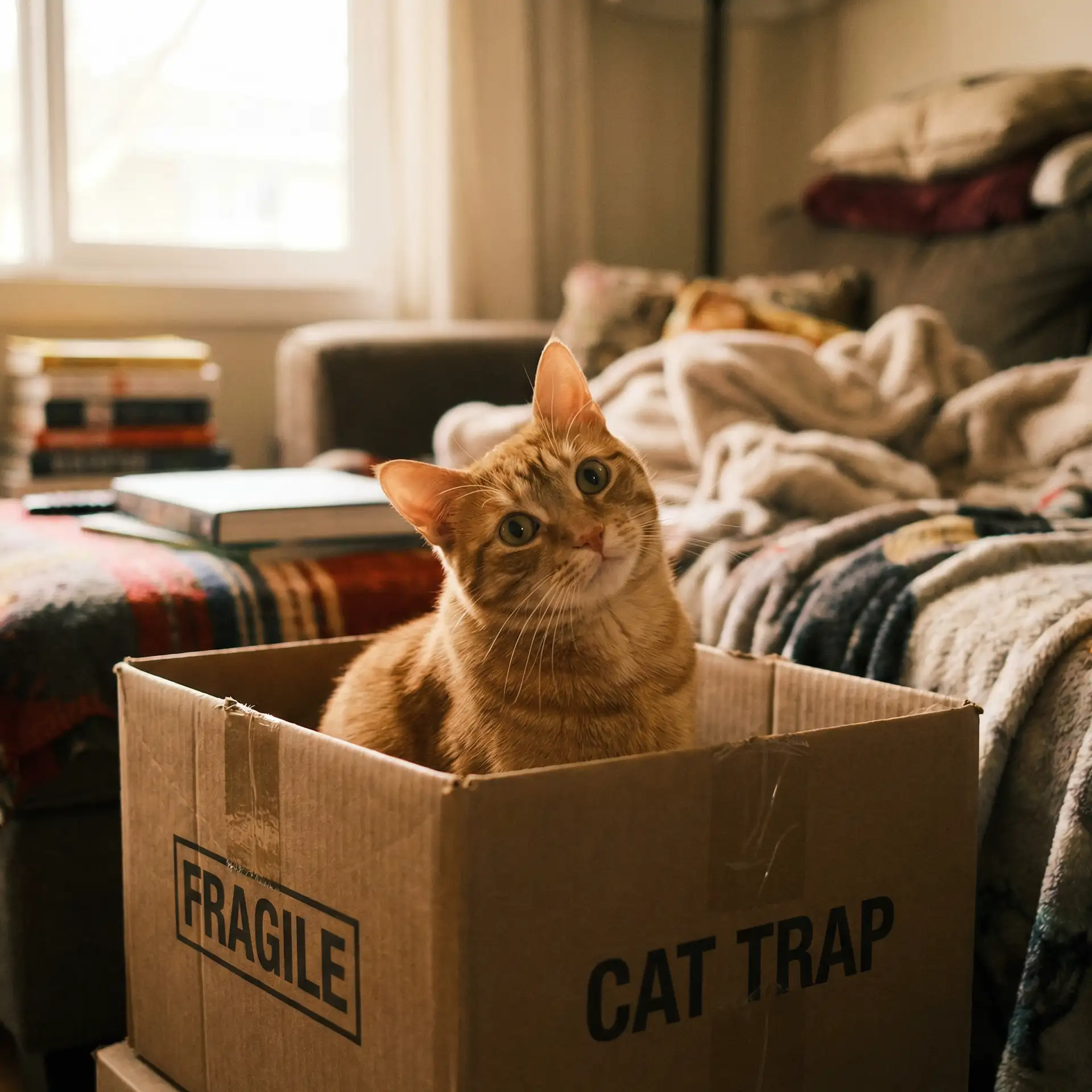 橘猫躲在纸箱里 - 少妇愉情理伦片高潮电影